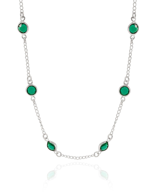 Choker Pontos de Luz Esmeralda