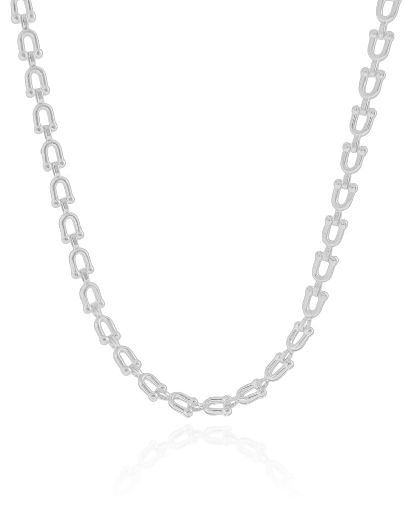 Chocker Elos U Ródio Branco