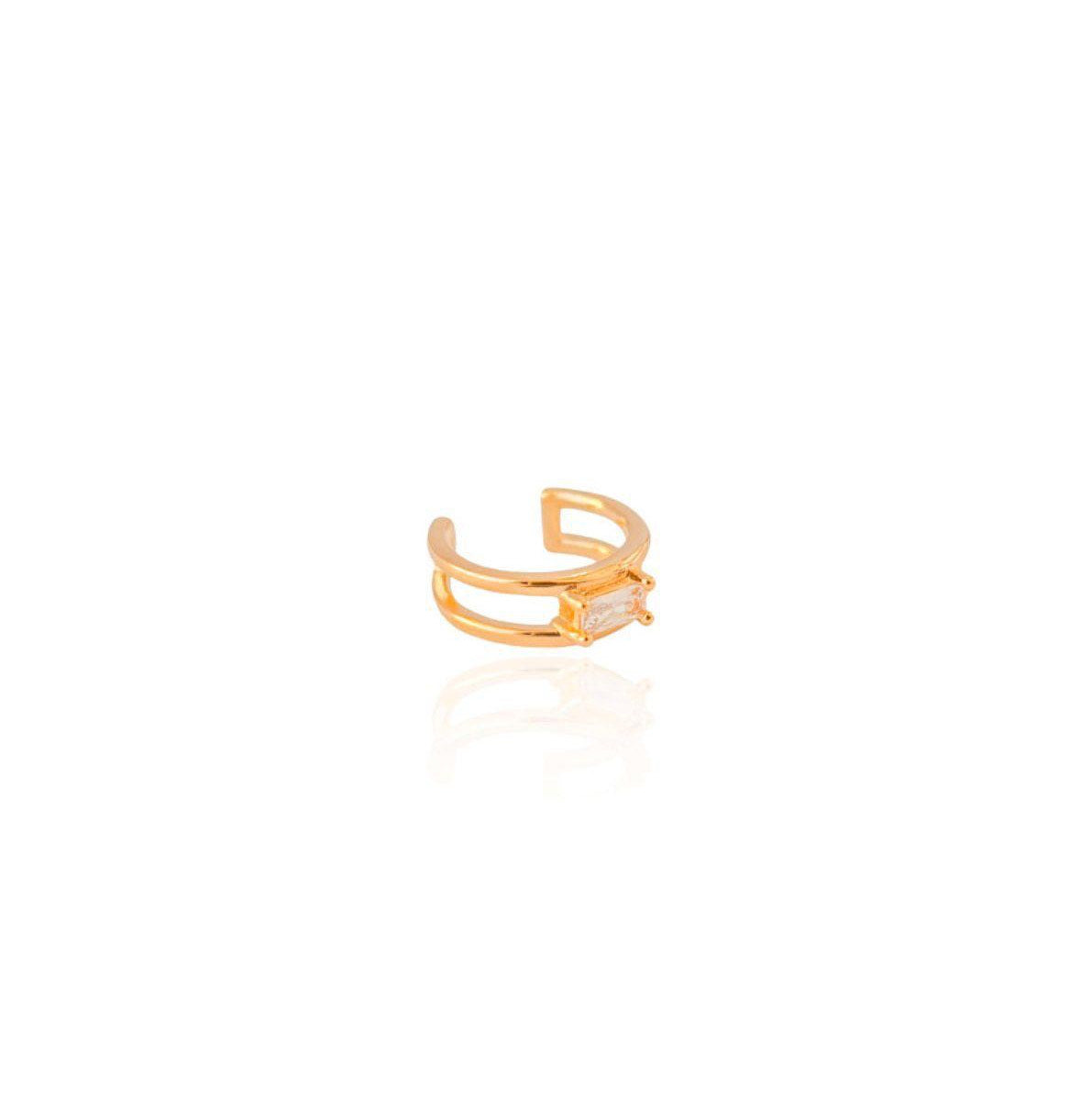 Piercing Banhado a Ouro 18K com Cristal