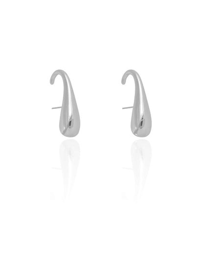 Ear Hook Gota Lisa Ródio Branco