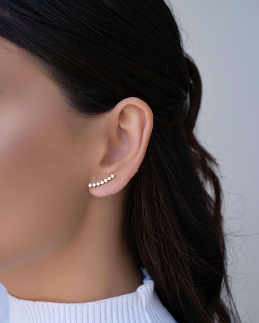 Ear Cuff Cravejado Cristal