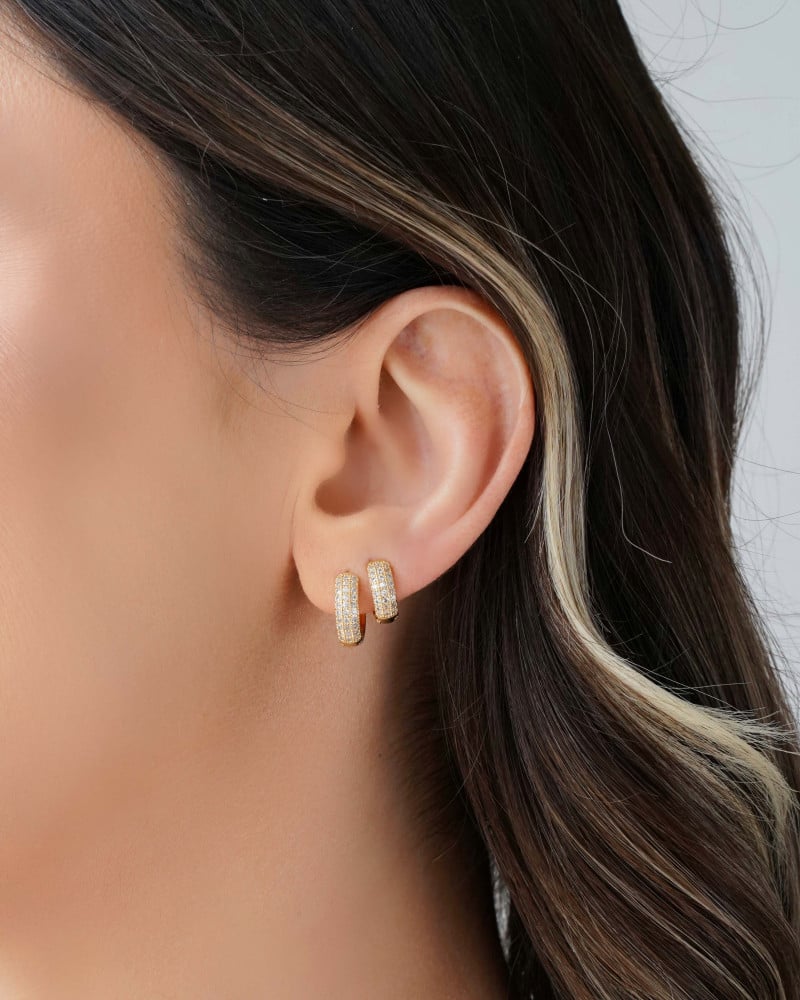 Brinco Argola Cravejada Click