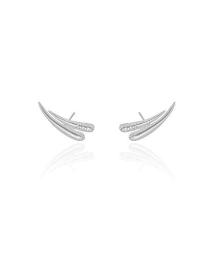 Ear cuff Gotas Cravejado Cristal Rb