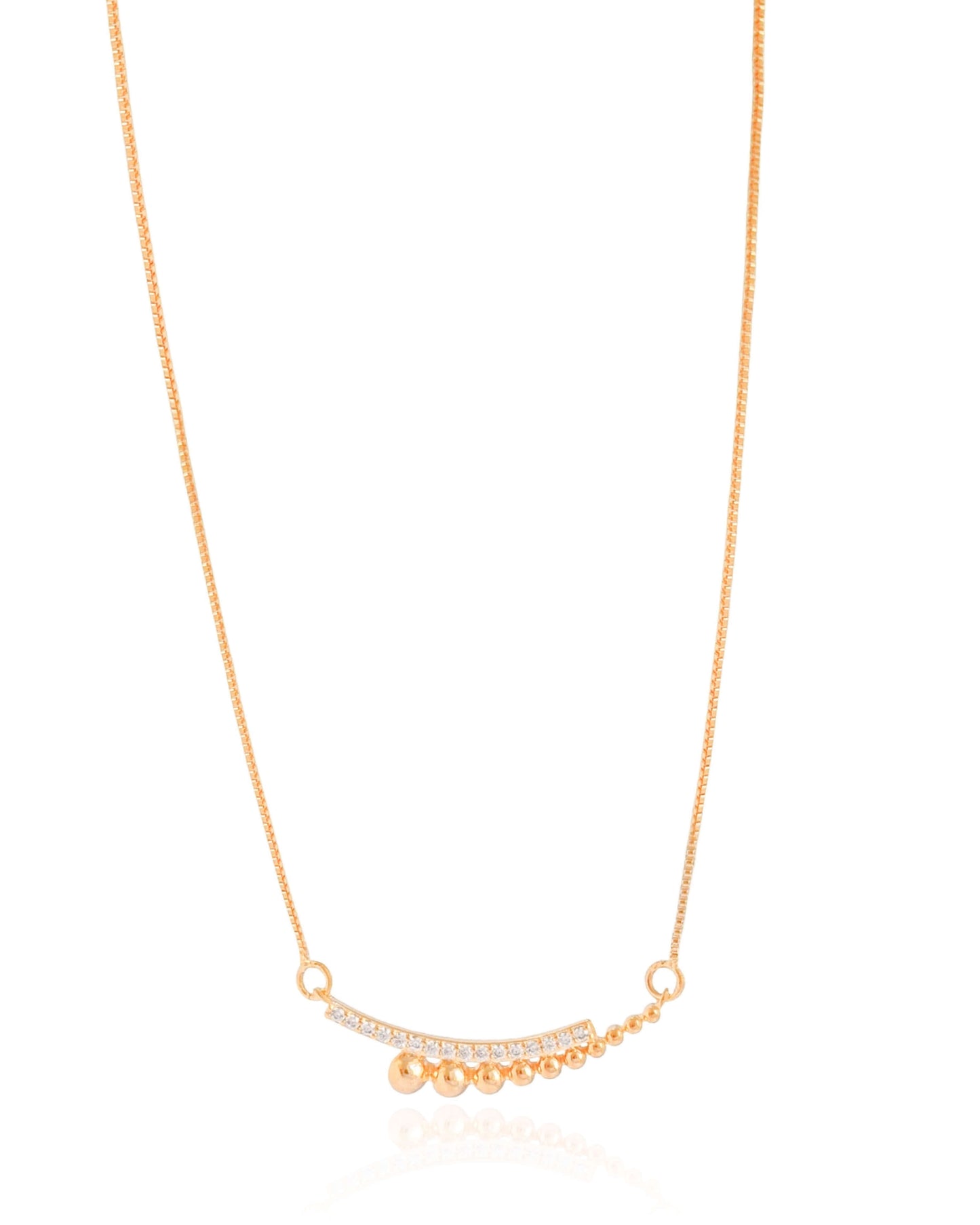 Gargantilha Veneziana Bolinhas Cravejado Cristal