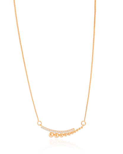 Gargantilha Veneziana Bolinhas Cravejado Cristal