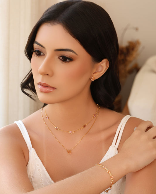 Choker Pontos de Luz Ametista