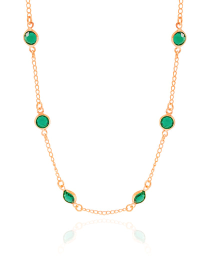 Choker Pontos de Luz Esmeralda