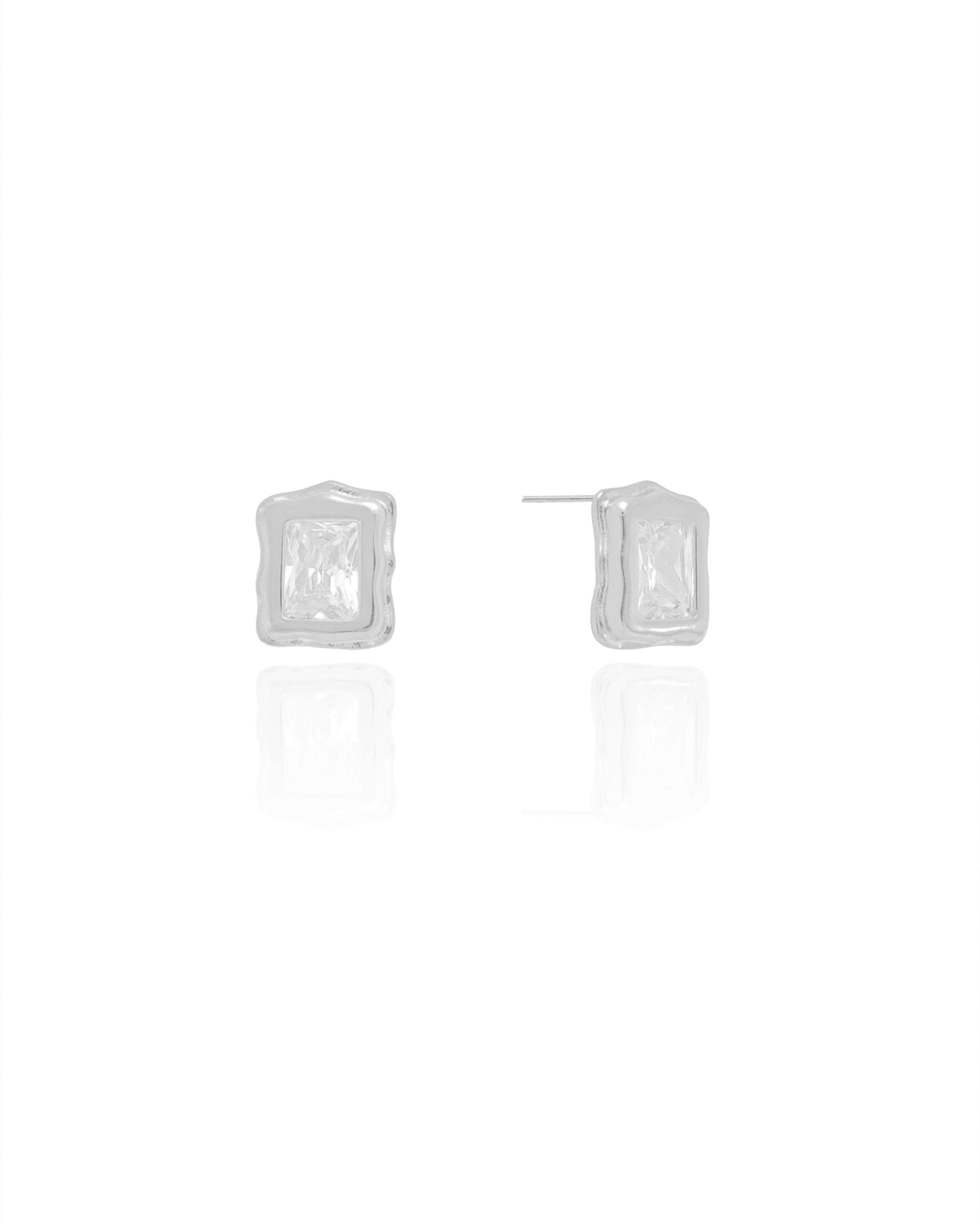 Brinco Retangular Cristal RB