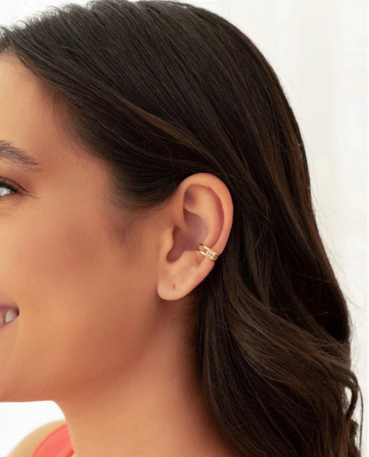Piercing Banhado a Ouro 18K com Cristal