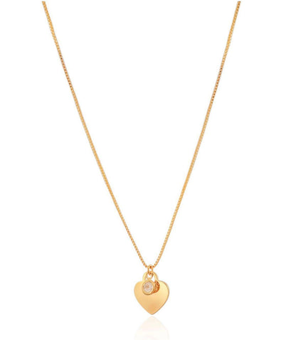 Fio Coração Liso Banhado a Ouro 18K